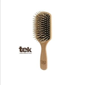 TEK Italy Wooden Paddle brush with long pins